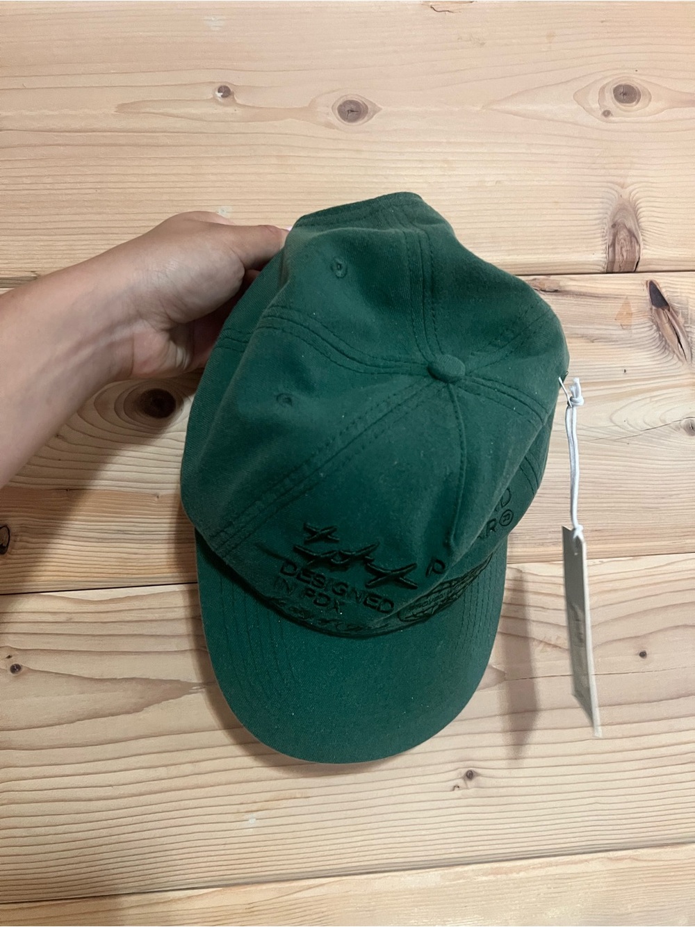 Men's Forest Green Embroidered Baseball Cap - Unbranded